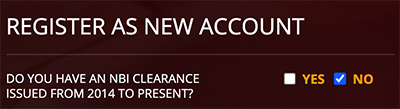 Do you have an NBI Clearance issued from 2014 to present